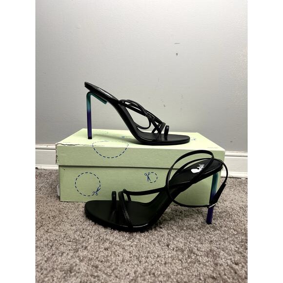 Off White Napa Grad Highallen Strappy Sandal Heels - Picture 1 of 13